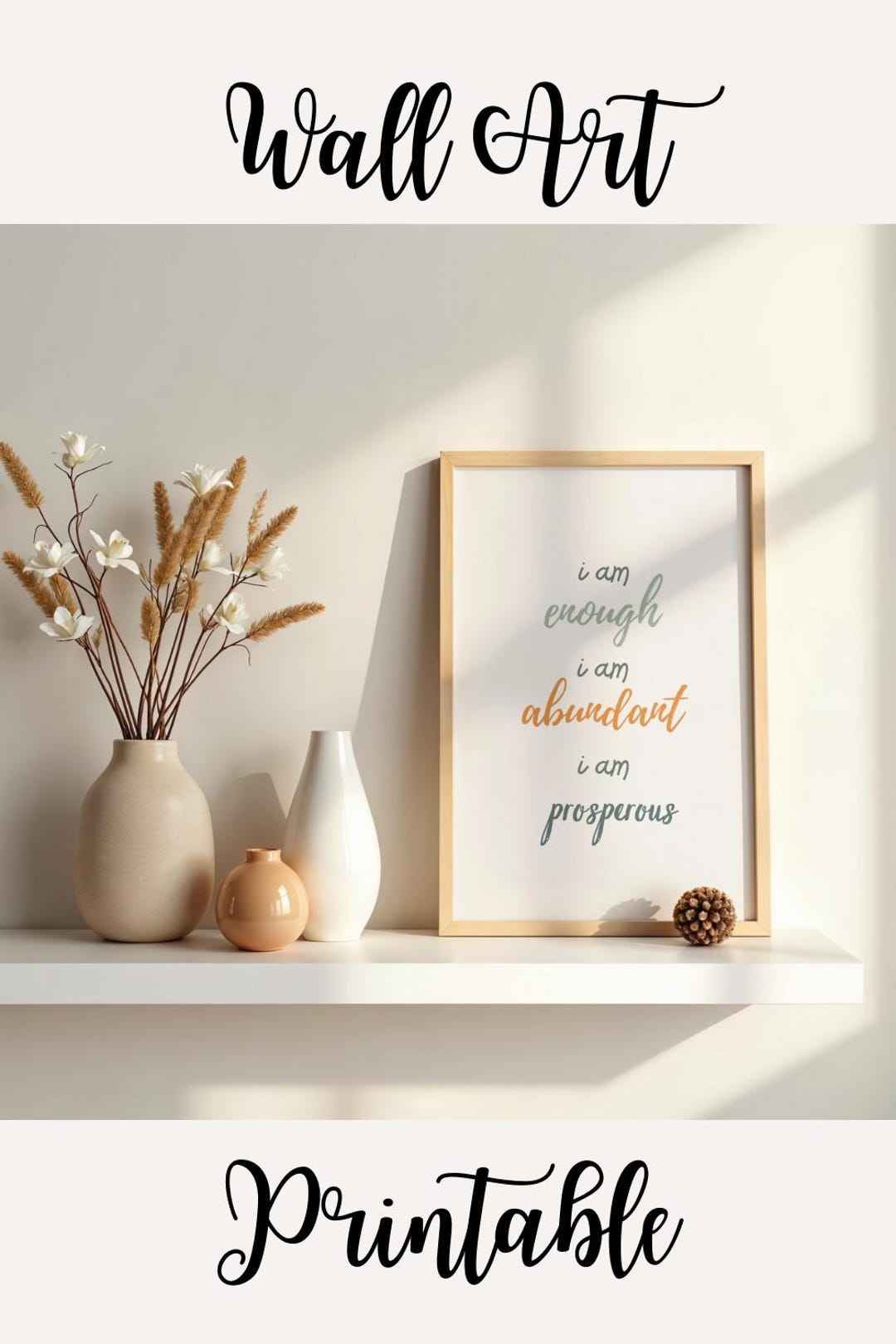 Motivational Wall Art Printable | Minimalist Quote PDF | Home Office ...