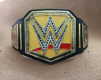 Custom WWE Undisputed Champion Belt – Personalized Leather Back Wrestling Replica Title.