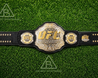 MMA Championship Belt Replica 2mm Thick Adult Size  Wrestling Title Belt  Combat Sports Trophy Collectible Display Gift
