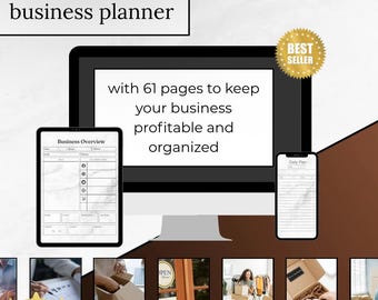 Small Business Planner – Startup Goals, Budget & Growth Printable for Entrepreneurs