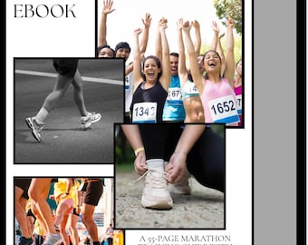 Guía de entrenamiento para maratón de 55 páginas / Plan de carrera y preparación para la carrera de principiante a intermedio
