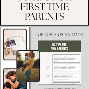 50 consejos para padres primerizos: guía para el cuidado del bebé, descarga digital, libro electrónico de supervivencia para padres primerizos, consejos para el cuidado del recién nacido (PDF)