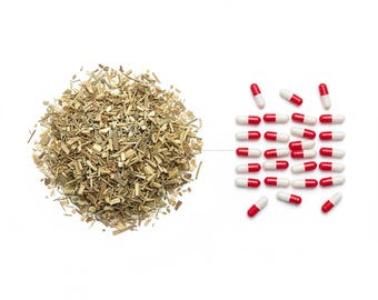 Wormwood Fine Powder Capsules 650mg 1000mg Vegan Capsules No Fillers • Non-GMO No Additives