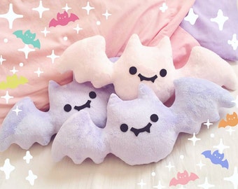 Creepy Cute Bat Plush/Plushie - Lavender, Baby Blue and Baby Pink