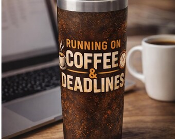 Envoltura para vaso delgado de 20 oz con diseño de sublimación y descarga digital para trabajadores de oficina.