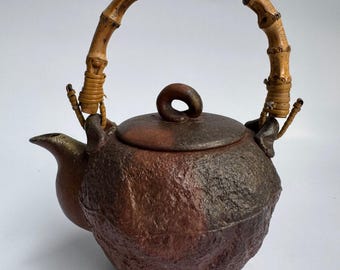 球状備前焼花瓶 宮本陶朋 Miyamoto Tōhō - Etsy 日本