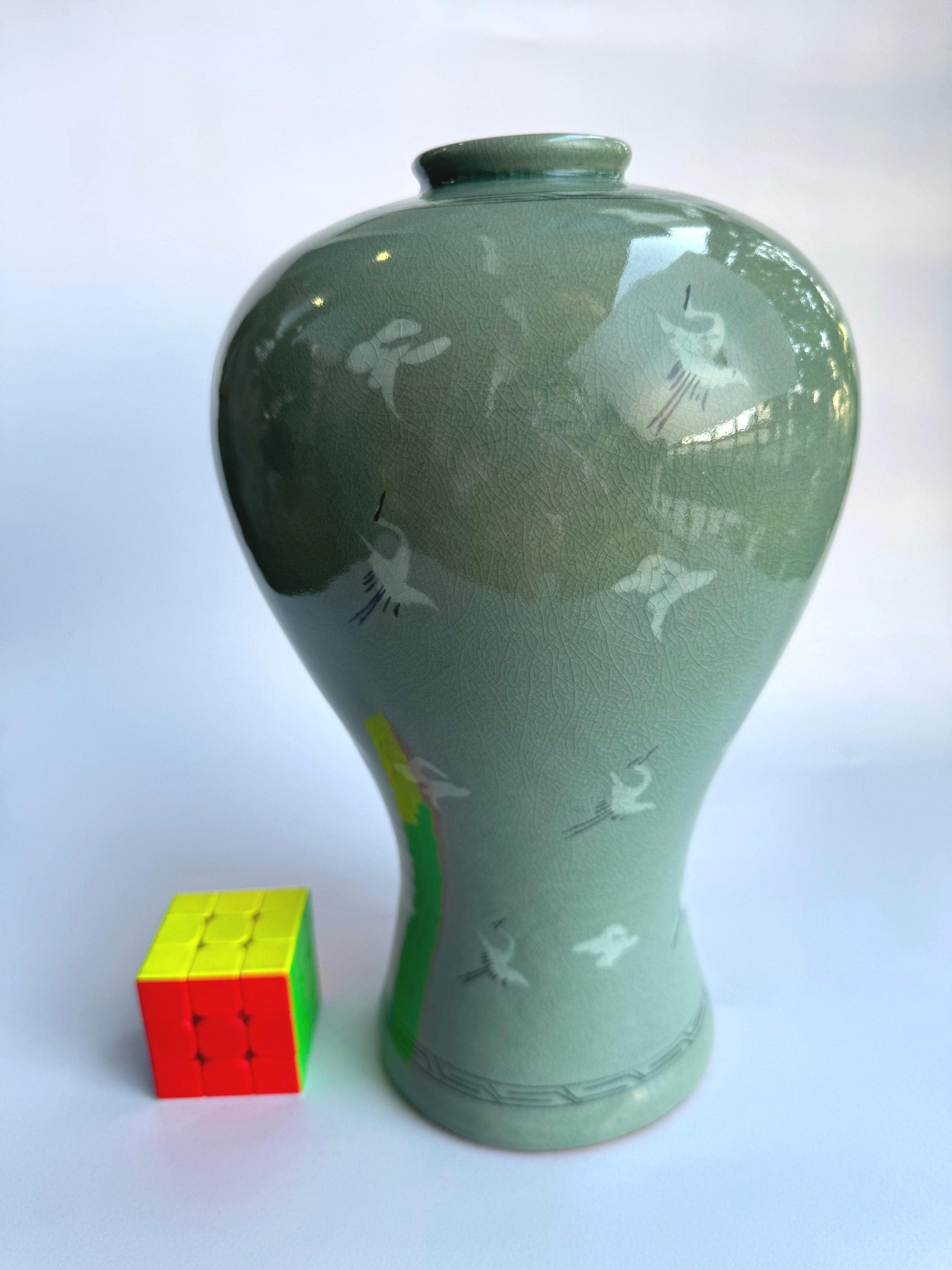 Japanese Green Glaze Antique Pottery - Etsy