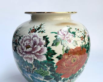 ヴィンテージ 九谷焼 薩摩花瓶 花瓶 瓢箪型 日本製陶器 - Etsy 日本