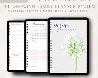 Planer für die wachsende Familie | Verlinkte PDF für GoodNotes (Digitaler Download)