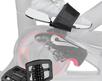 Pedales de plataforma con correa de CD - Compatibles con pedales Peloton para bicicletas Peloton + Empuñaduras antideslizantes Convertidor de pedales Peloton - Pedalea con zapatillas