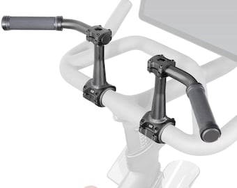 CD 1 Par de extensores de manillar para bicicleta estática de interior. Excelente extensión de manillar para Peloton, compatible con puños de manillar de bicicleta.