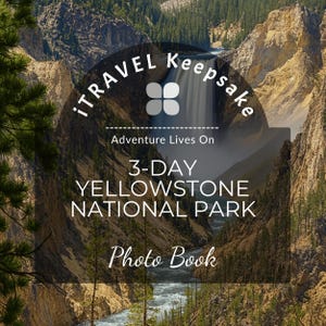 Yellowstone National Park Photo Book for Travel Memories & Trip Keepsake (YNP vacation gift)