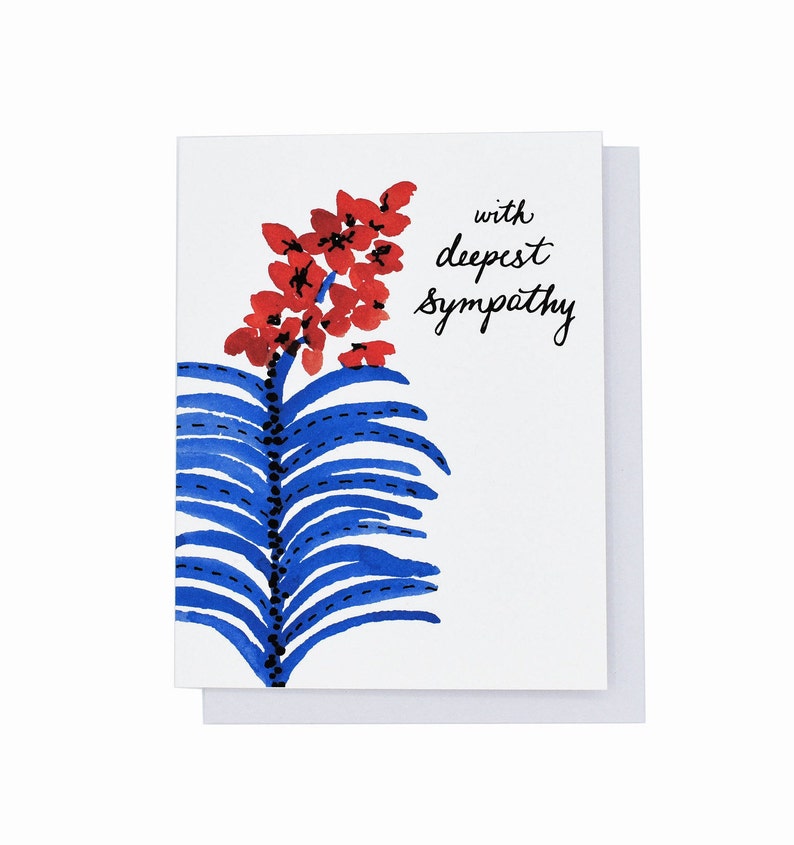 With Deepest Sympathy Condolences Loss I M Sorry Etsy