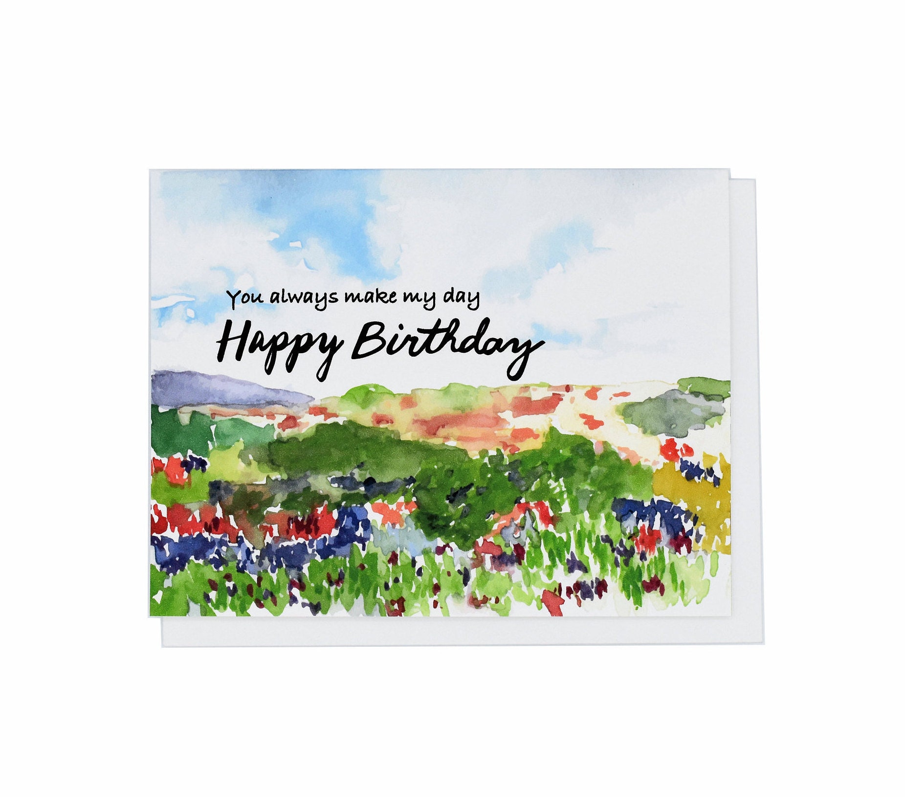 Happy Birthday Greetings with beautiful scenes 