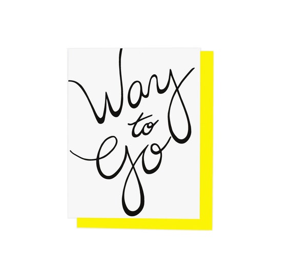 Way to Go Congratulations Graduation Good Job Celebration | Etsy