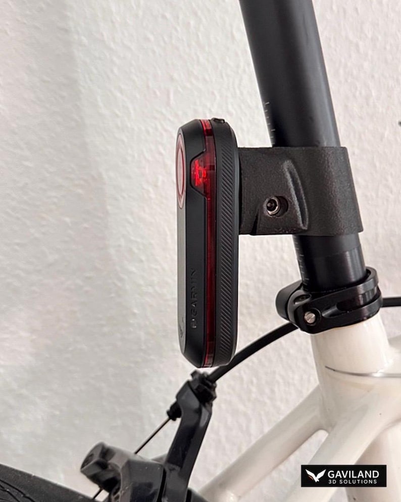Gaviland One-Screw Garmin Varia Mount – Lightweight PA12-CF Cycling Seatpost Mount 27.2mm image 2
