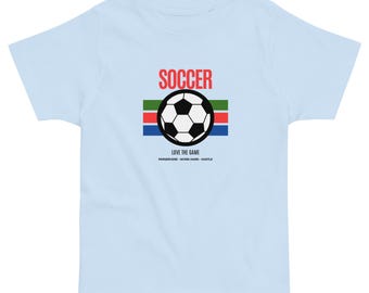 Camiseta de fútbol de rayas retro para niños pequeños
