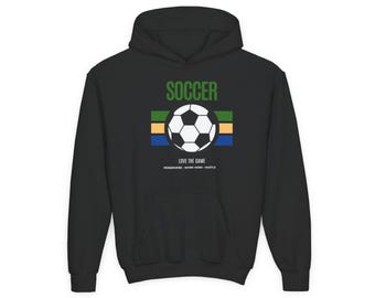 Soccer Youth Splash Love the Game Hoodie