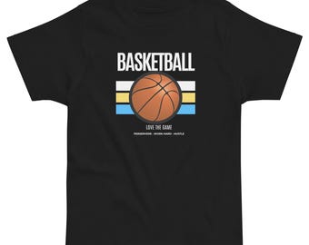 T-shirt de basketball à rayures rétro pour tout-petit