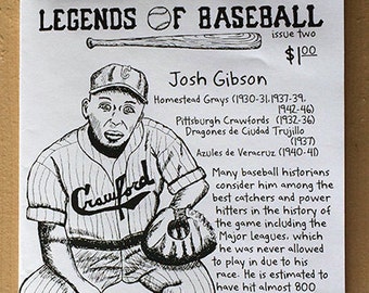 Legends of Baseball Issue 2 - portraits and facts of and about baseball players