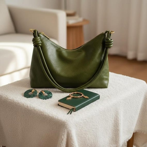 Soft Leather Crossbody Bag • Chic Shoulder Purse for Women