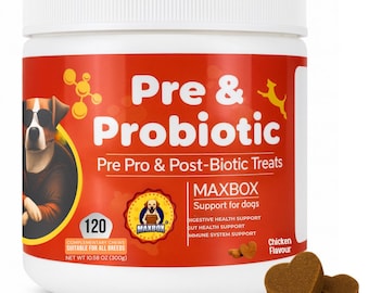 Premios probióticos para perros – Maxbox Gut Health Support, sabor a pollo