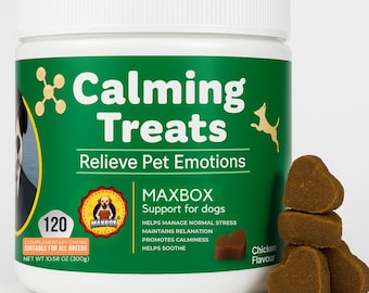 Dog Calming Treats - Anxiety & Stress Relief Chicken Chews