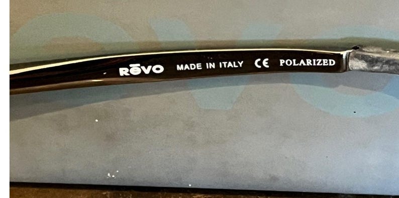Revo 3074 Polarized Sunglasses Frames | Gunmetal Made in Italy | 61-16-125 image 6