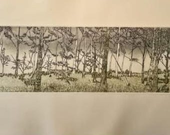 Ruth Leaf Signed Etching "Ballet for 26 Trees" 29x22 Ltd Ed 200
