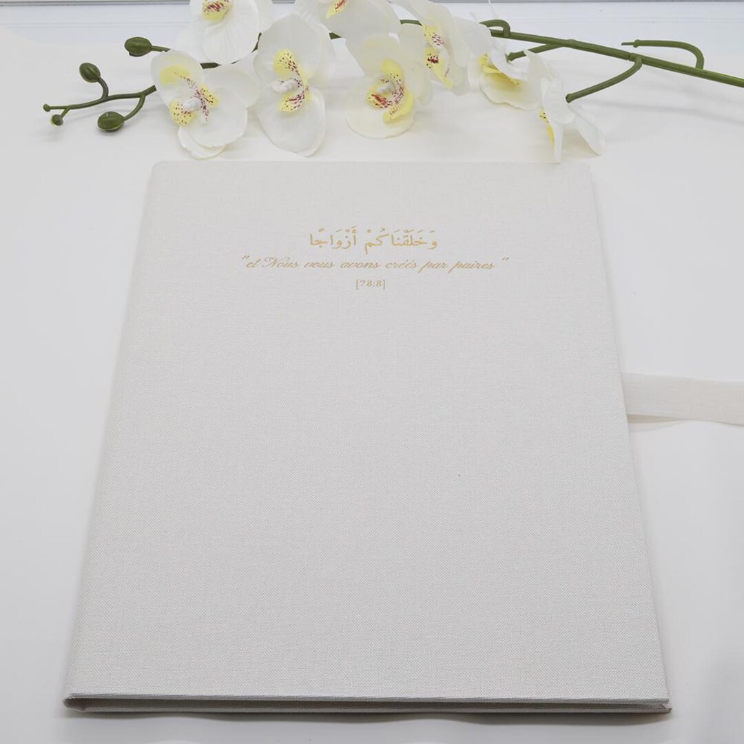 Invit Cover Linen Invitation Cover, White, Customizable Size, Hot Stamped Logo or ...