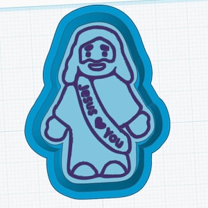 Molde para Freshie de Jesús, TRES TAMAÑOS OPCIONES / Suministros de silicona para hacer Freshie de Pascua