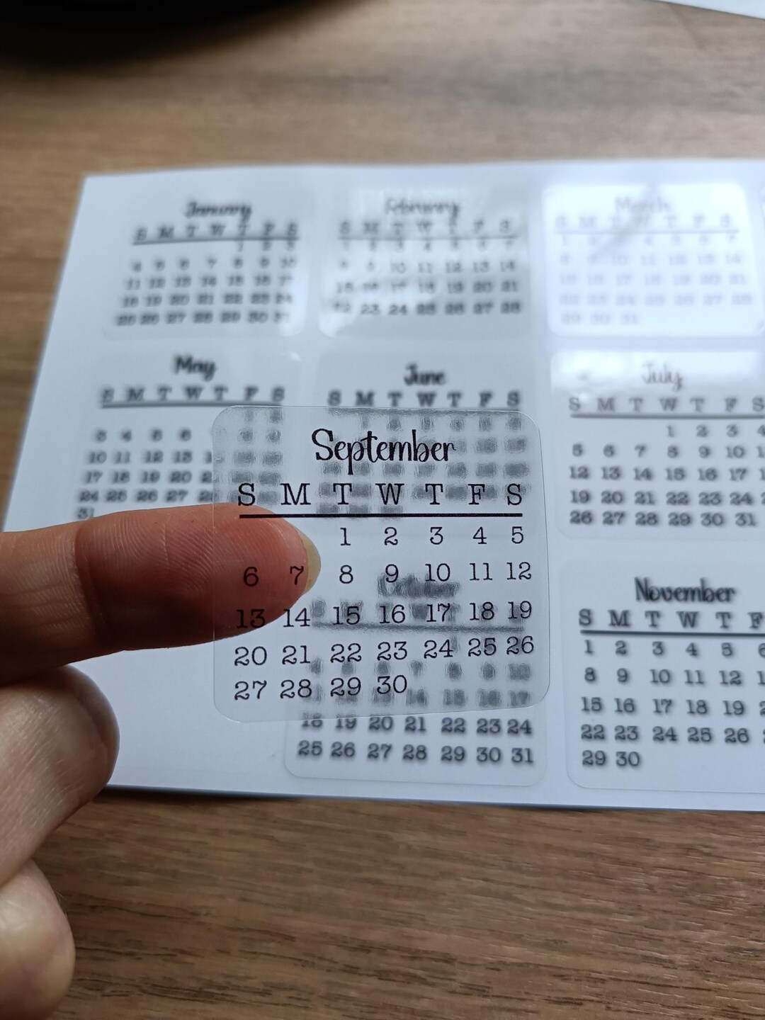 2026 Mini Calendar Stickers Date Planner - Bullet Journal Accessories ...
