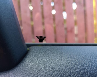 Mini Adesivo Escondido Grogu - Adesivo de Ovo de Páscoa para Carro/SUV