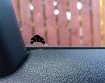 Mini Croissant con pegatina oculta - Pegatina de huevo de Pascua para bicicleta, portátil, espejo y coche