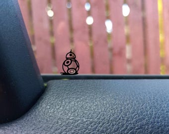 Calcomanía oculta del robot BB8 - Calcomanía para coche SUV con diseño de huevo de Pascua