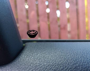 Mini Pastel de Nata Hidden Decal - Calcomanía de huevo de Pascua para bicicleta, laptop, espejo y auto