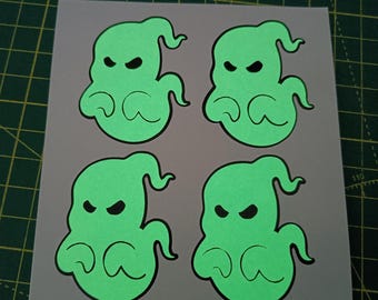 Glow-in-the-Dark Ghost Sticker | Scary Ghost for Laptops, Bottles & Notebooks