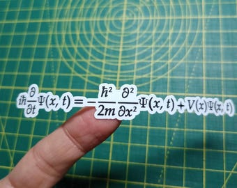 Schrödinger Equation Sticker – Waterproof Quantum Physics Decal