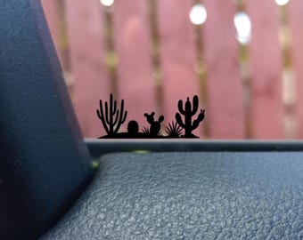 Calcomanía oculta de cactus: calcomanía para coche y SUV con forma de huevo de Pascua