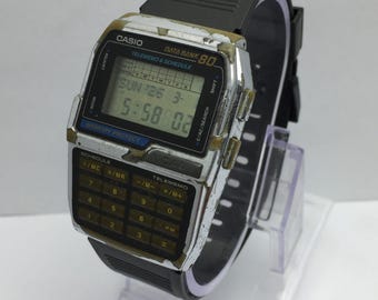 Vintage Casio Data Bank DBC-800 Calculator Watch Module 1486 Digital Men’s Japan