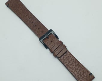 20mm Tommy Hilfiger Genuine Leather Brown Men’s Watch Band Strap Replacement