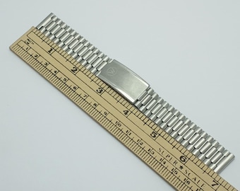 West End Watch Co 18mm Stainless Steel Vintage Swiss Mens Watch Bracelet T-4457