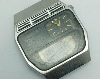 Vintage Seiko H239-5010 Quartz Men’s Watch 34mm Japan Stainless Steel For Parts Repair