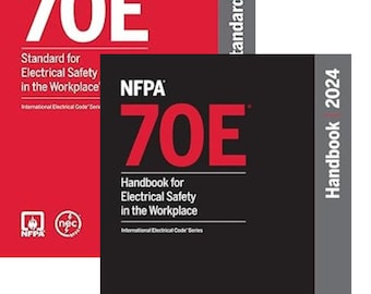 NFPA 70E Handbook & Standard, 2024 Electrical Safety Combo Set