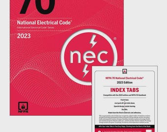 NFPA 70: 2023 National Electrical Code - Paperback with Index Tabs