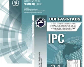 2024 IPC International Plumbing Code with BBI Fast Tabs Builders Paperback