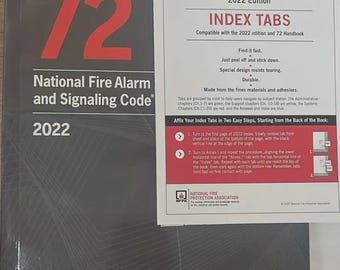 NFPA 72, 2022 PAPERBACK BOOK with tabs