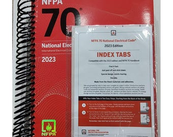NFPA 70: 2023 National Electrical Code  -Spiral Bound  with Index Tabs