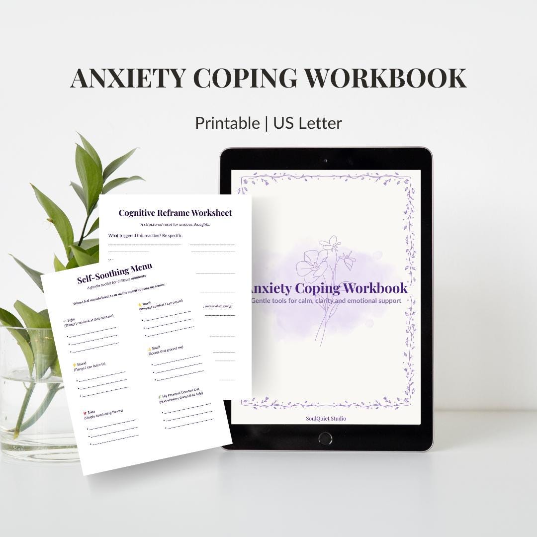 Overthinking Worksheet Printable | Stop Racing Thoughts & Anxiety ...