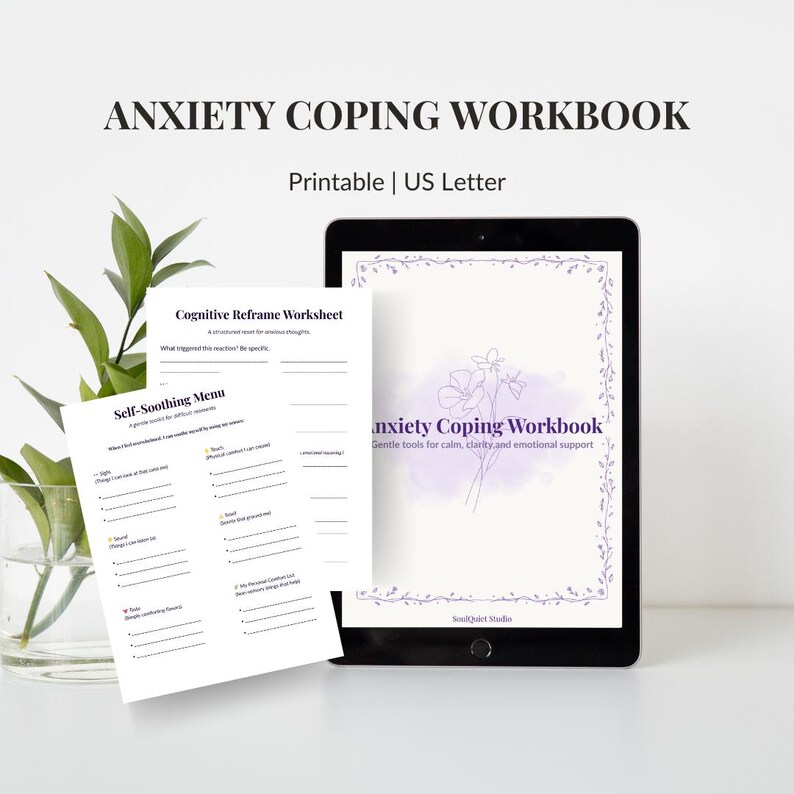 Overthinking Worksheet Printable | Stop Racing Thoughts & Anxiety ...